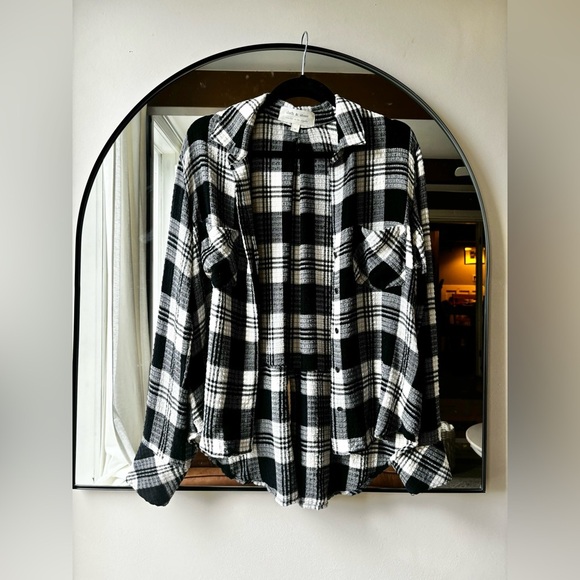 ANTHROPOLOGIE CLOTH & STONE| plaid button up | size medium - Picture 2 of 6